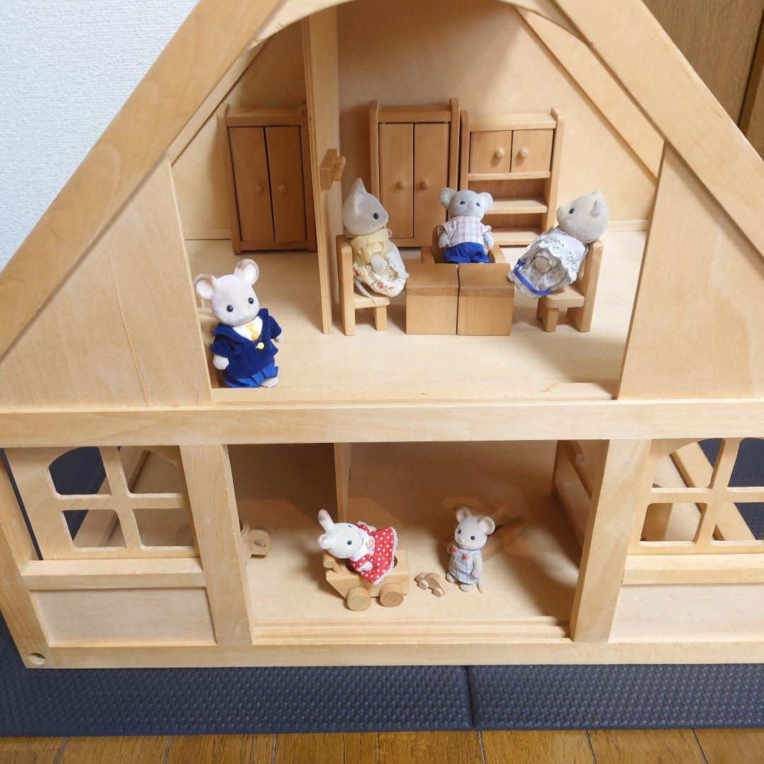 【05】ボーネルンド　廃盤　貴重　大きな　白木のドールハウス　ボーネルンド製 05】ボーネルンド 廃盤 貴重 大きな 白木のドールハウス ボーネルンド