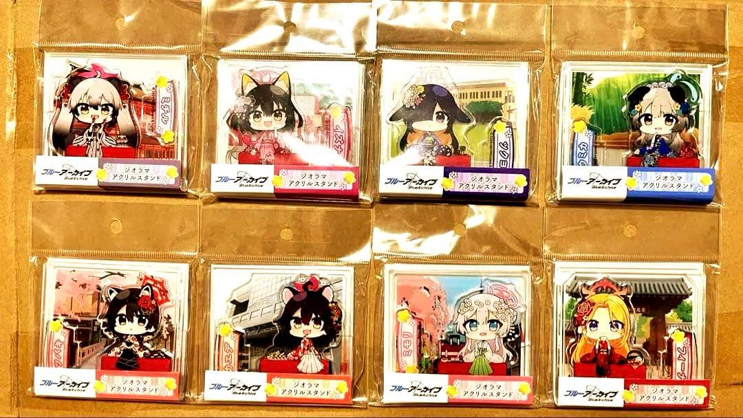 ブルーアーカイブ 京都 ジオラマアクリルスタンド 全8種セット ブルーアーカイブ ～いとうるはし☆紅葉たどる秋の京都旅！～