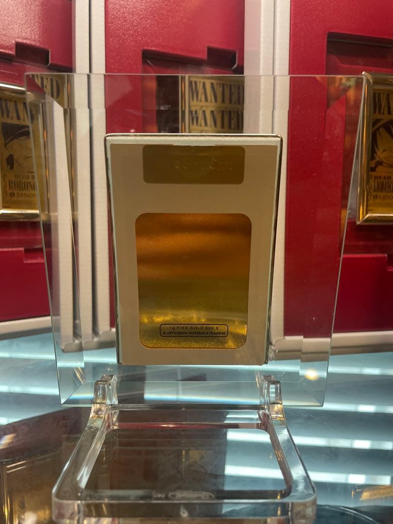 ONE PIECE ルフィ ゴールド手配書 純金999.9 24K 22k 18 - メルカリ