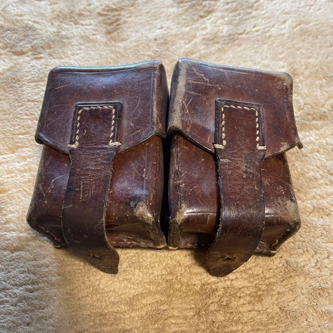 ミリタリー　ポーチ　レザー レッグポーチ 革/レザー/牛革 ウエストポーチ ヒップポーチ／バッグ