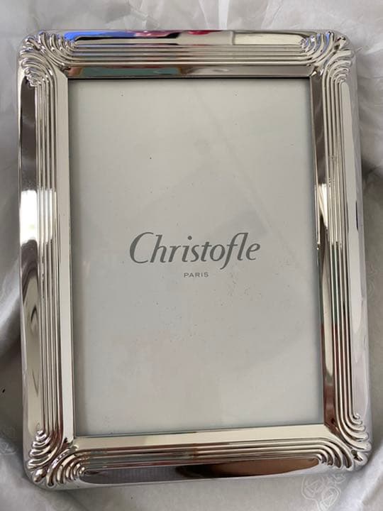 完全未使用！Christofle クリストフル コキーユ フォトフレーム 未使用】Christofle クリストフル フォトフレーム シルバー コキーユ