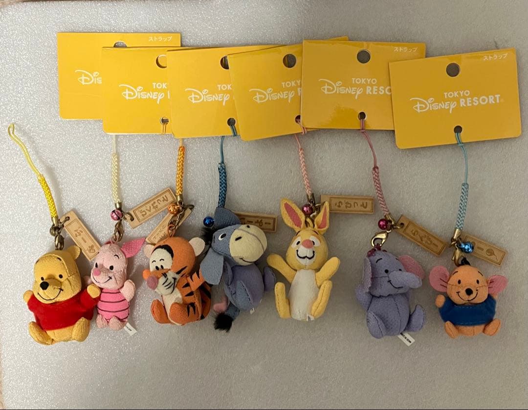 ディズニー　くまのプーさん　ちりめん　ストラップ　レア　廃盤品 ちりめん風！プーさんと仲間たちの根付ストラップ新発売♡ | 東京
