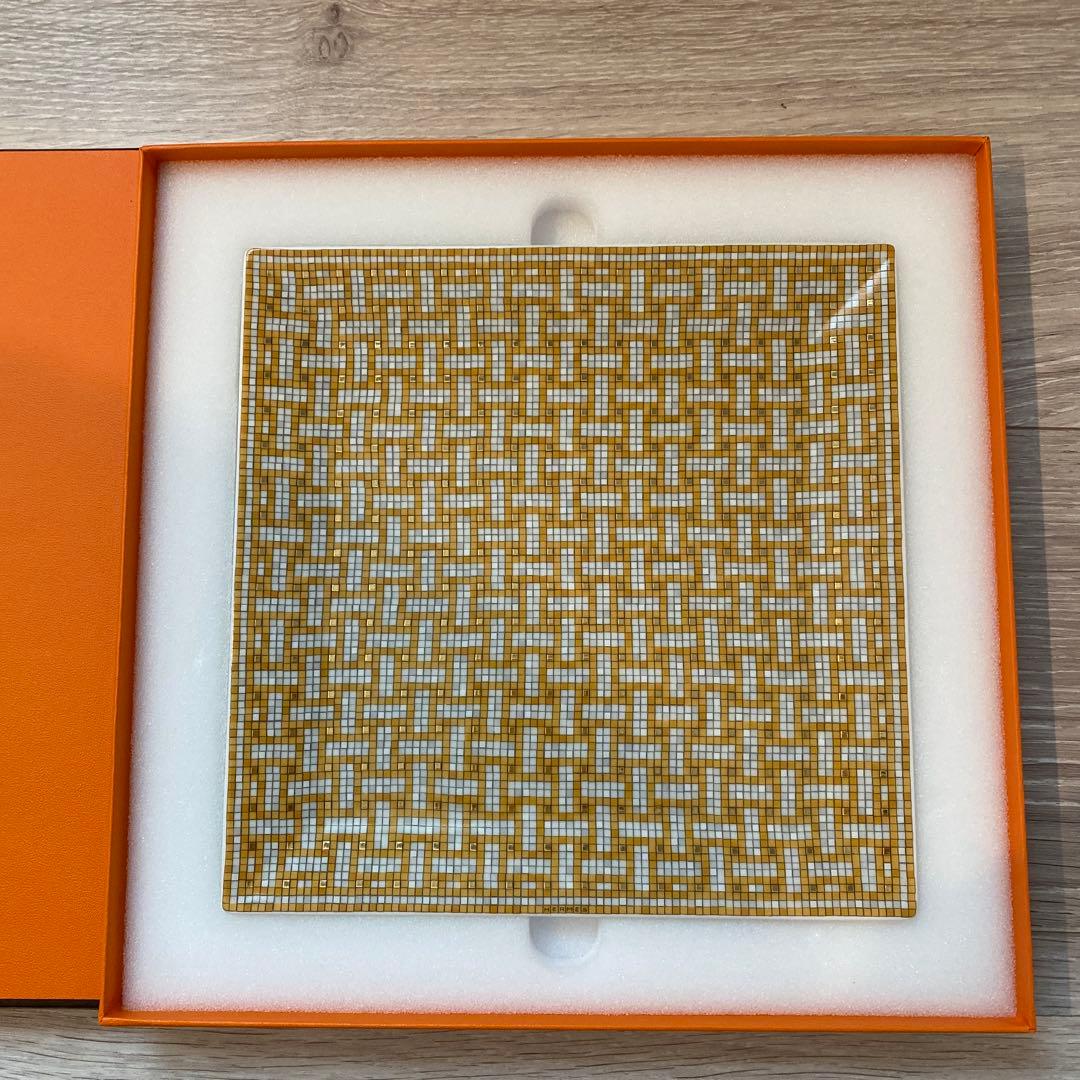 エルメス　モザイクゴールド　プチカレ　プレート　新品未使用 楽天市場】HERMES エルメス モザイク ヴァンキャトル ゴールド