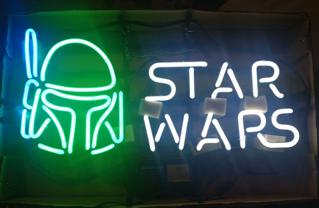 超激レア　スターウォーズ　ネオンサイン　当時物　ボバフェット ボバフェット スターウォーズ マスターワーク サインカード - メルカリ