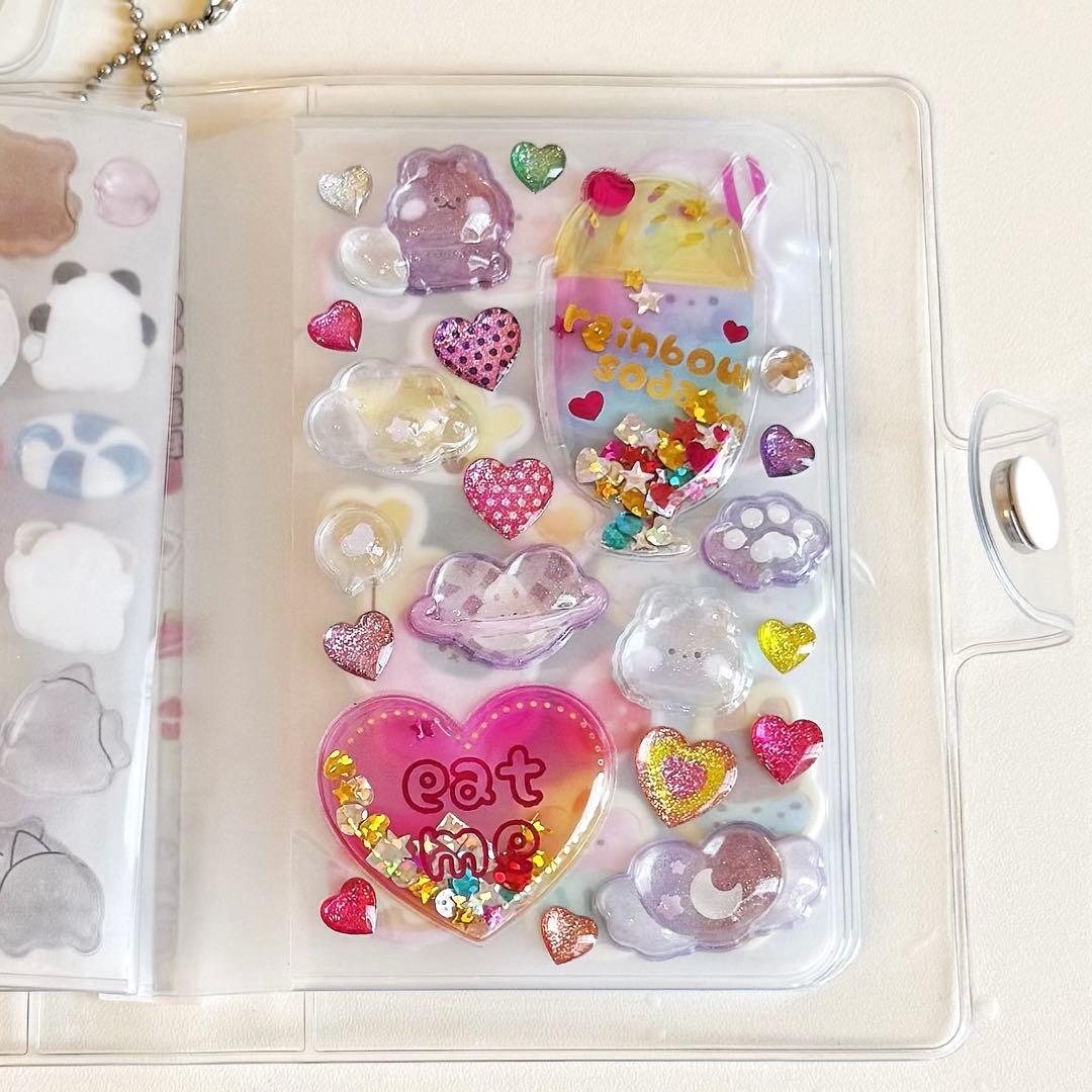 シール帳 1冊 チャーム付き おすそ分け ボンボンドロップシール うる