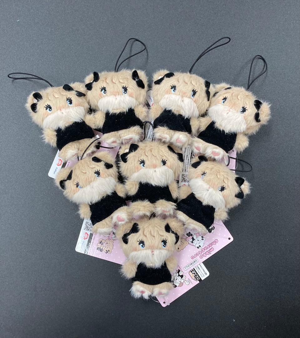 mikko characters ブラックリボン マスコット ラテ ×8 プライズ情報】mikko characters BLACK RIBBON BIGぬいぐるみ～スフレ