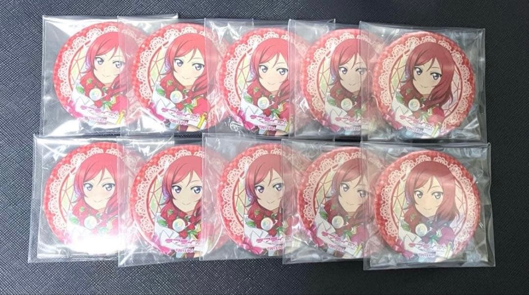 ラブライブ 西木野真姫 缶バッジ ラブライブフェス 10個まとめ売り ラブライブ！ μ's 西木野真姫 スクフェス2 EC3 缶バッジ 3周年記念