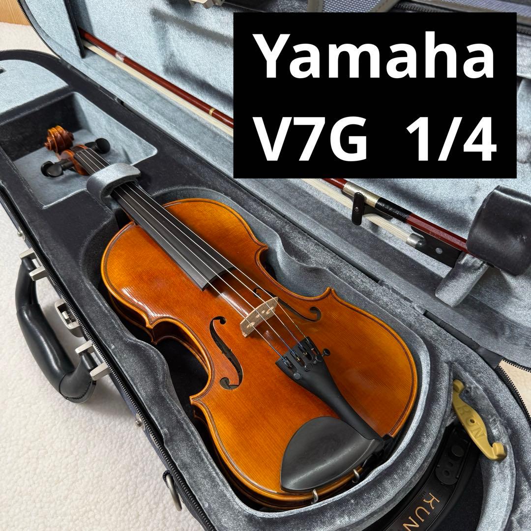 美品　バイオリン YAMAHA V7G 1/4 子供用 初心者 入門　弦楽器 ヤマハ ブラビオール V7SG 1/8 分数バイオリン初心者セット : 伊藤楽器