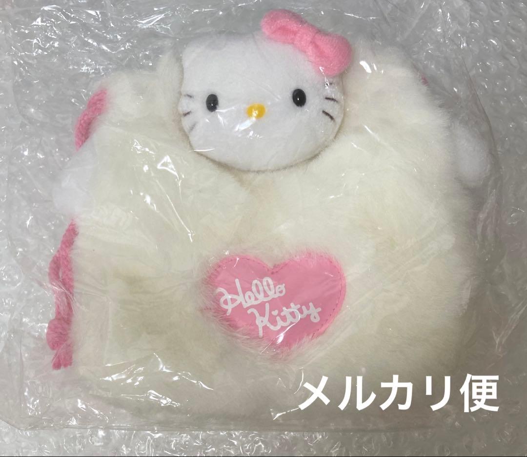 サンリオ ハローキティ ふわふわ 巾着 2002年 レトロ レア非売品 サンリオ2002年製 ハローキティ ×ピザーラ 巾着袋
