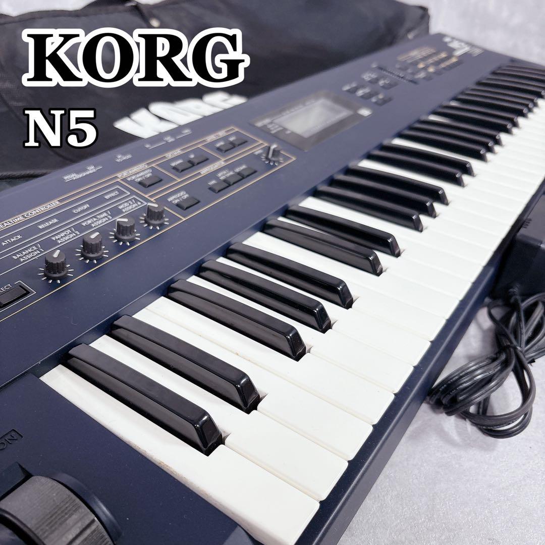 V634 KORG コルグ N5 シンセサイザー キーボード 純正ケース付属 KORG（コルグ） Korg N5EX シンセサイザー Keyboard キーボード -a033