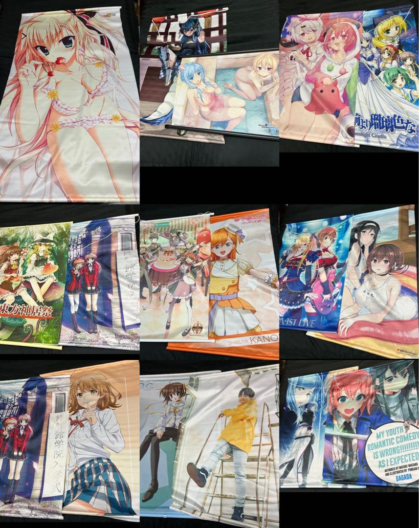アニメ　アイドル等　タペストリー　ポスター　超大量まとめ売り　未開封含　ダブり有 Z/X iDOL Project GALAXi LiVE HOP!STEP♪ASCENSiON⤴⤴