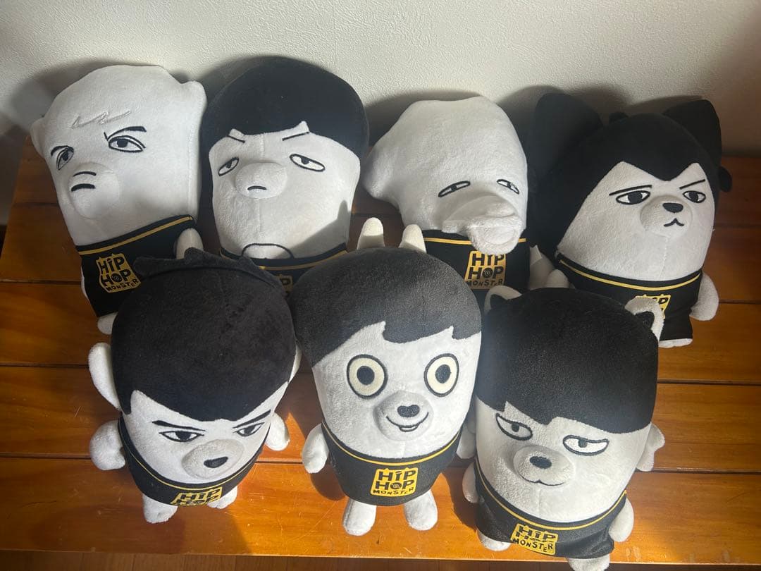 BTS ヒプモン　ぬいぐるみ　全体まとめ売り BTS HIPHOPMONSTER ぬいぐるみ ヒプモン グク ユンギ セット - メルカリ