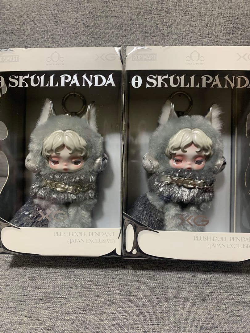POPMART XG SKULLPANDA スカルパンダ XGコラボ　2個セット 2個セットSKULLPANDA ポップマート XG スカルパンダ ぬいぐるみ2個