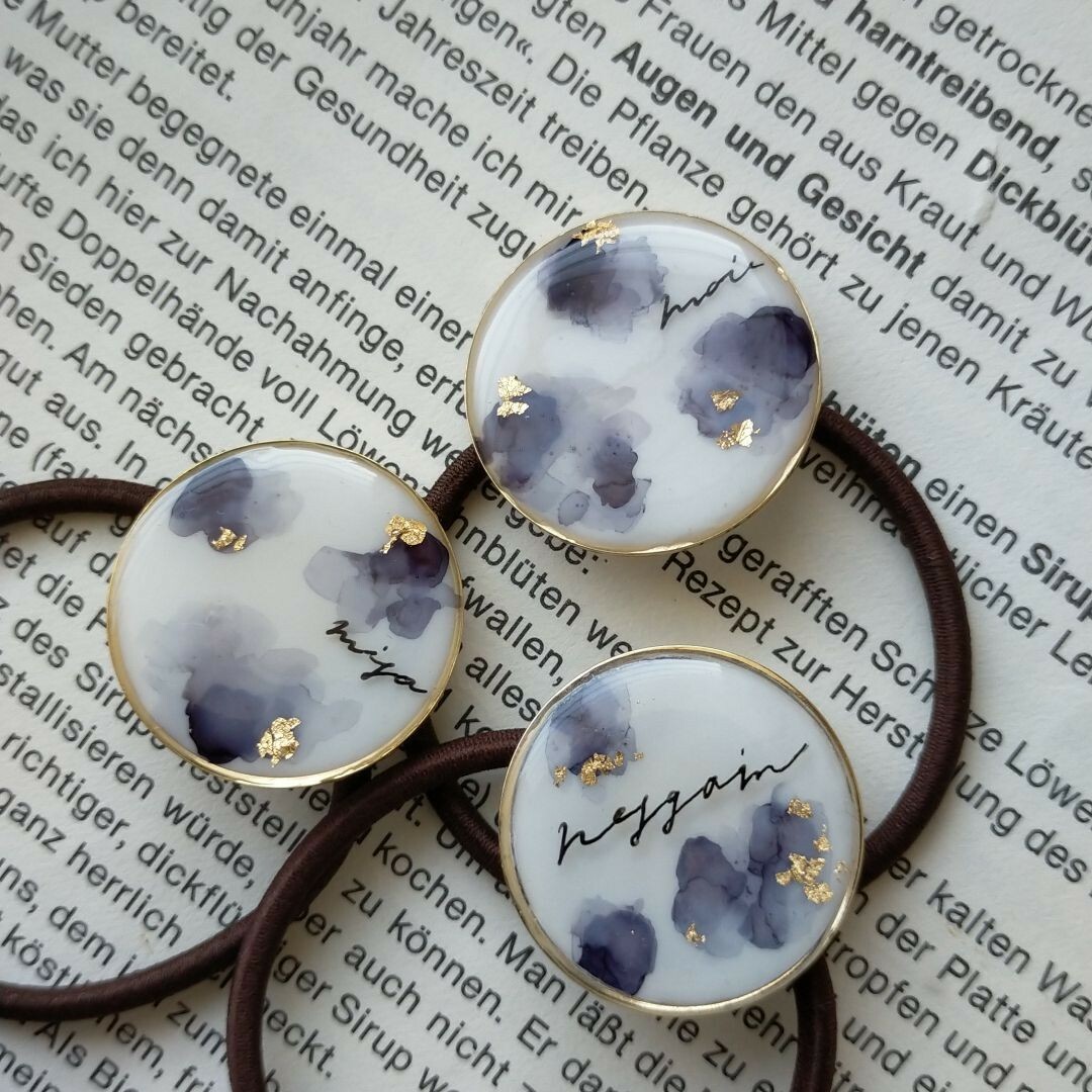 レジンヘアゴム - Respoir_ | minne byGMOペパボ 国内最大級の