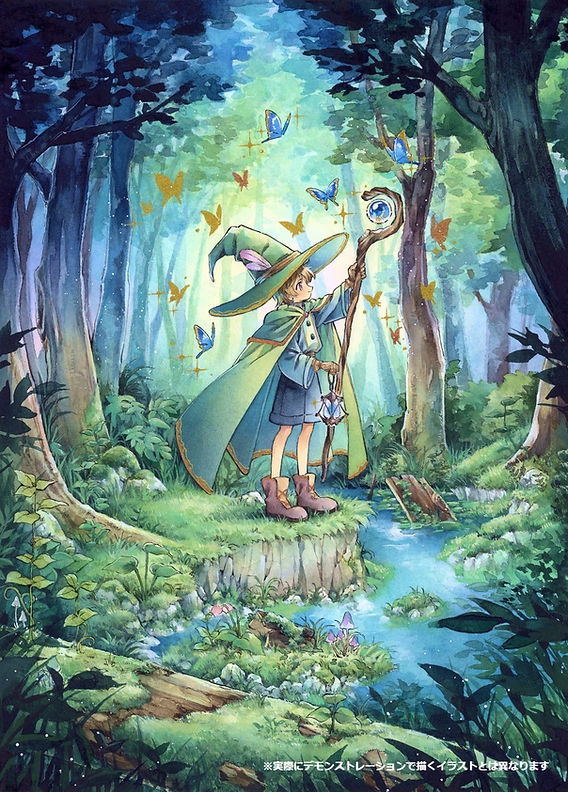 ｼｭﾐﾝｹ水彩絵具全色体験＆なつき 水彩画ﾃﾞﾓﾝｽﾄﾚｰｼｮﾝ：丸善美術商事